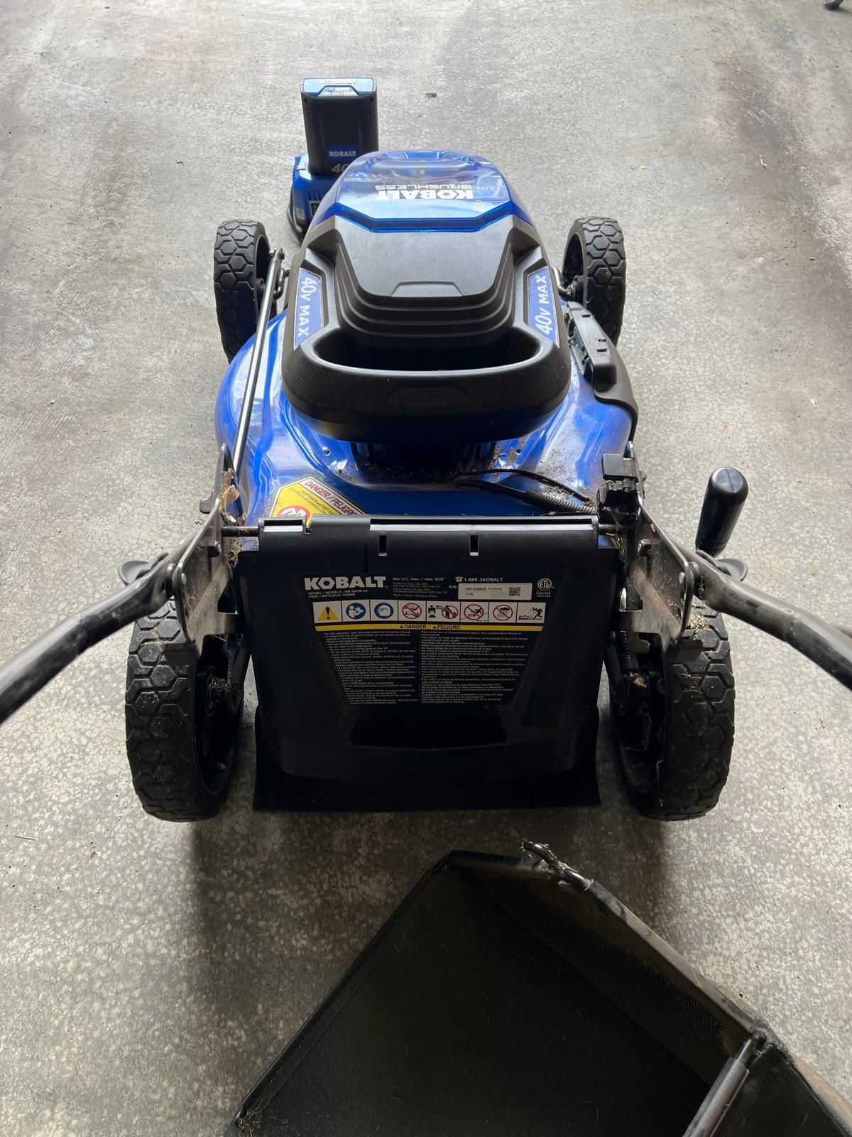 Kobalt 40V Max Brushless Electric Lawn Mower w/ Battery & Charger