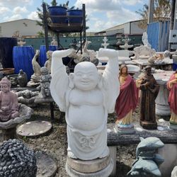 Concrete Buddha Statue / Cement Garden Backyard Buddhas
