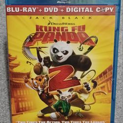Kung Fu Panda 2 Blu Ray DVD Movie Show Cartoon 