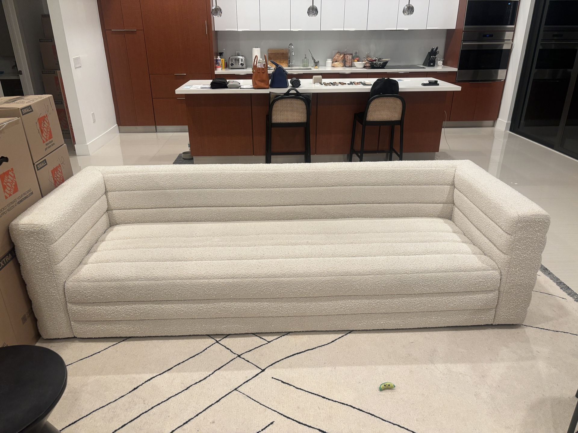 Absolutely GORGEOUS CB2 Boucle Sofa