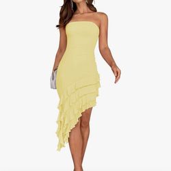 Yellow Cocktail Dress