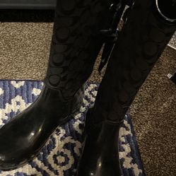 Coach Rain Boots Size 7!