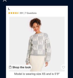 Christmas Sweater Woman Size P New