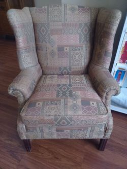 2 Vintage/Antique Wingback Armchairs