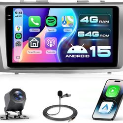 【Android 15/4+64G】Car Radio for Toyota Camry 2006-2011