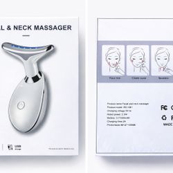Facial & Neck Massager – USB Rechargeable – Brand New
