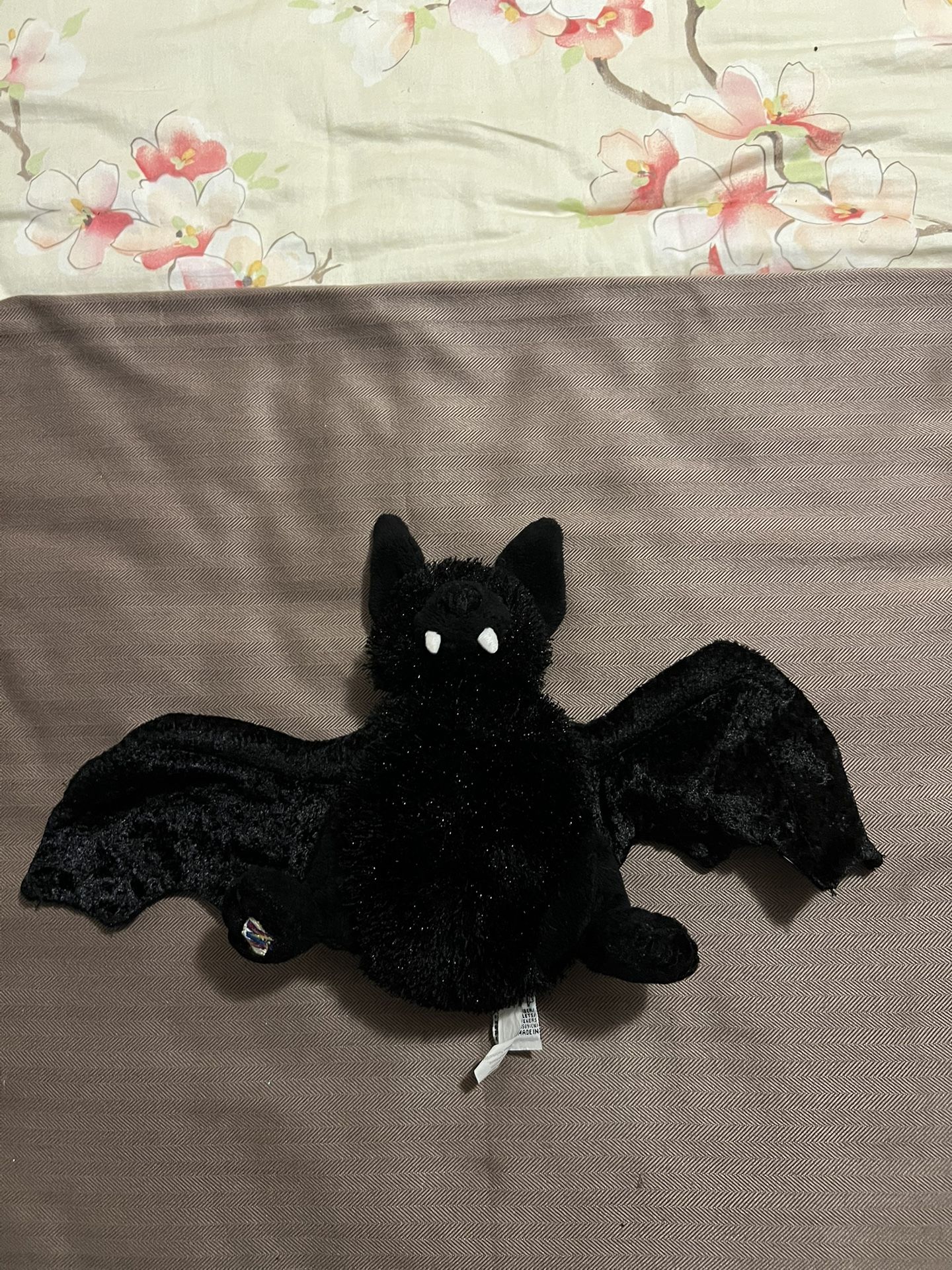 Ganz Webkinz Plush Black Bat stuffed plush animal 14" wing span no code