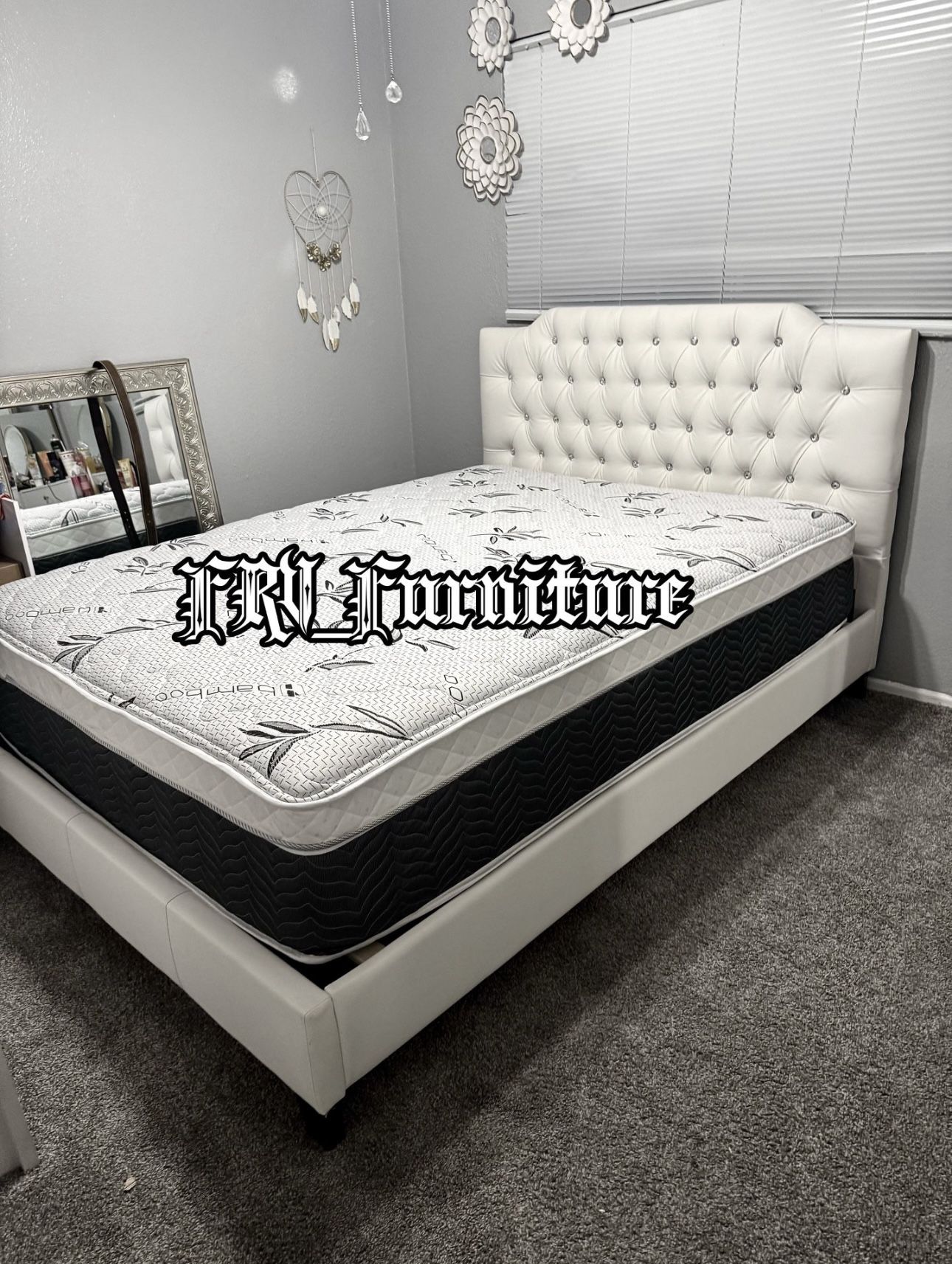 New Queen Bed Frame With Mattress