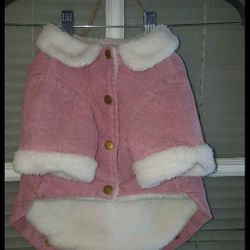 Sm. Dog Corduroy & Fleece Jacket