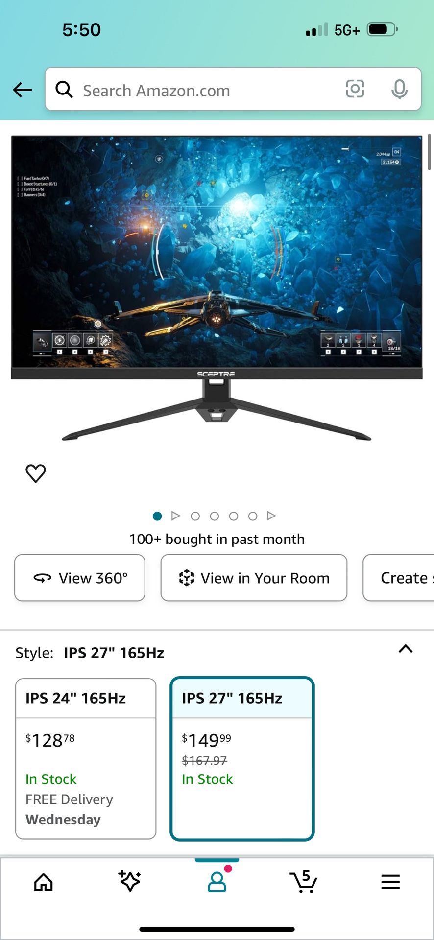 27 Inch Gaming Monitor Sceptre