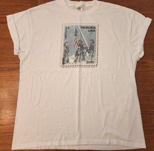 DELTA PRO WEIGHT HEREOS USA 2001 FIRE FIGHTERS 9/11 TANK TOP, XL