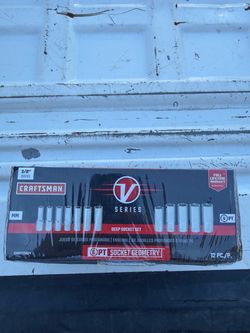 Craftsman V-Series 3/8" Deep Socket Set 12pc