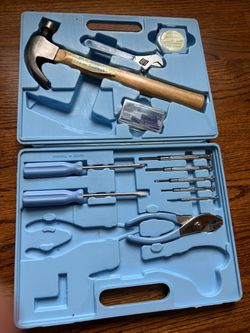 12-Piece Home Tool Set with Case – Hammer, Pliers, Screwdrivers, Wrench