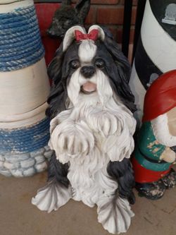 Dog statue