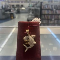 Shark Diamond Pendant 