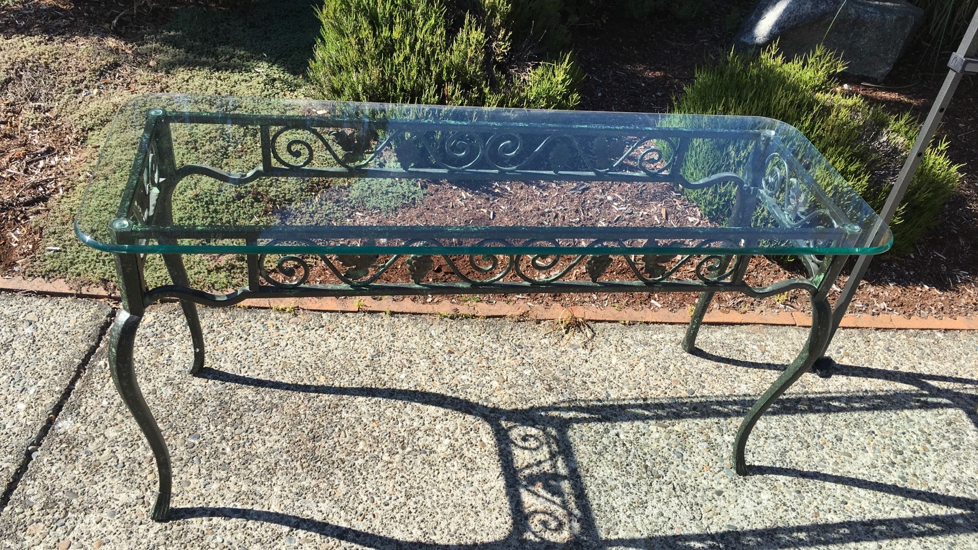 Thick Glass End Table