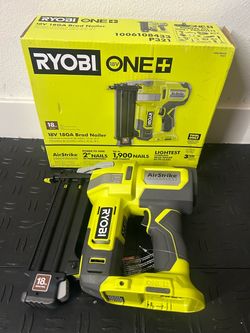RYOBI ONE+ 18V 18-Gauge Cordless AirStrike Brad Nailer (Tool Only)