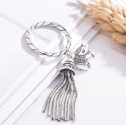 925 sterling silver ring elephant tassel