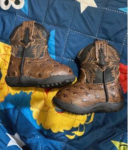 Romper baby infant cowboy shoes size 1