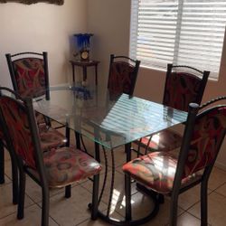 Dining Table & 3 Pcs Sofa Set