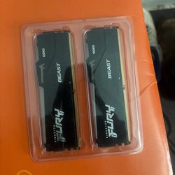 16 gb ram new unused Kingston fury beast ddr5