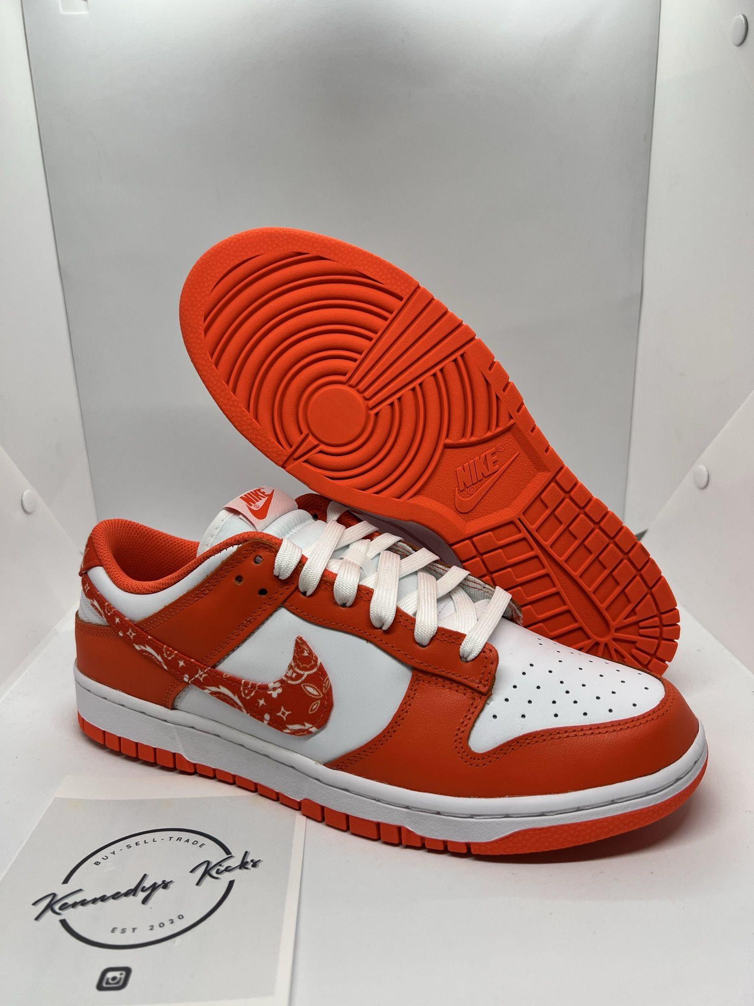 Nike Dunk Low Essential Paisley Pack Orange Mens 11 Women's