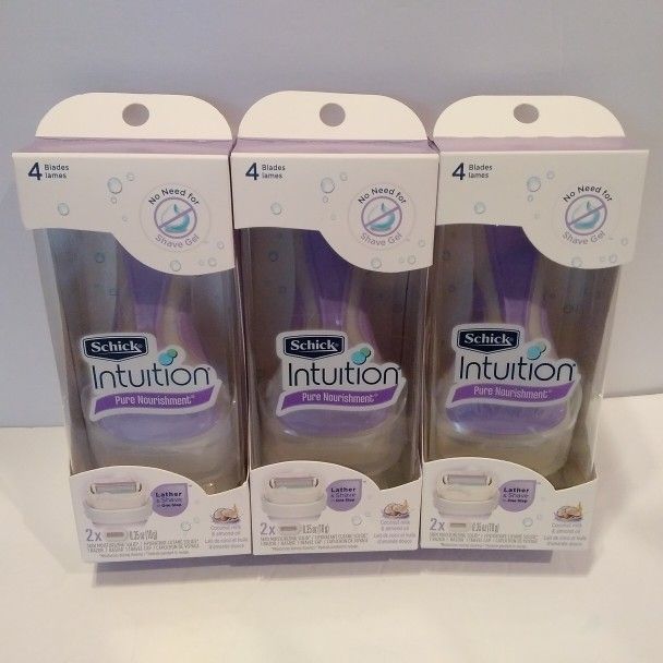 (30) Schick Intuition Women’s Razors + 2 Cartridges & Travel Caps