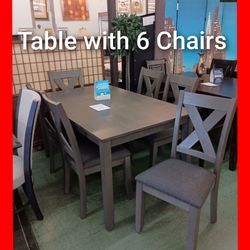 😍 Table with 6 Chairs