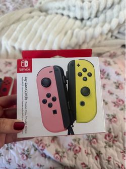 Switch Joy con Pastel pink/yellow