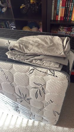 2 bamboo twin mattresses + 2 covers