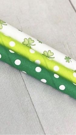 St Patrick’s Day Custom Straw Set!