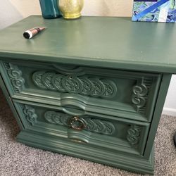 Forest Green Nightstand