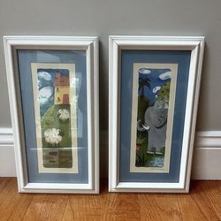Nursery Themed Matted Art Prints