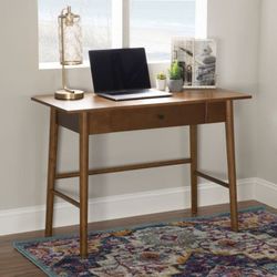 Linon Charlotte Mid-Century Desk Brown
