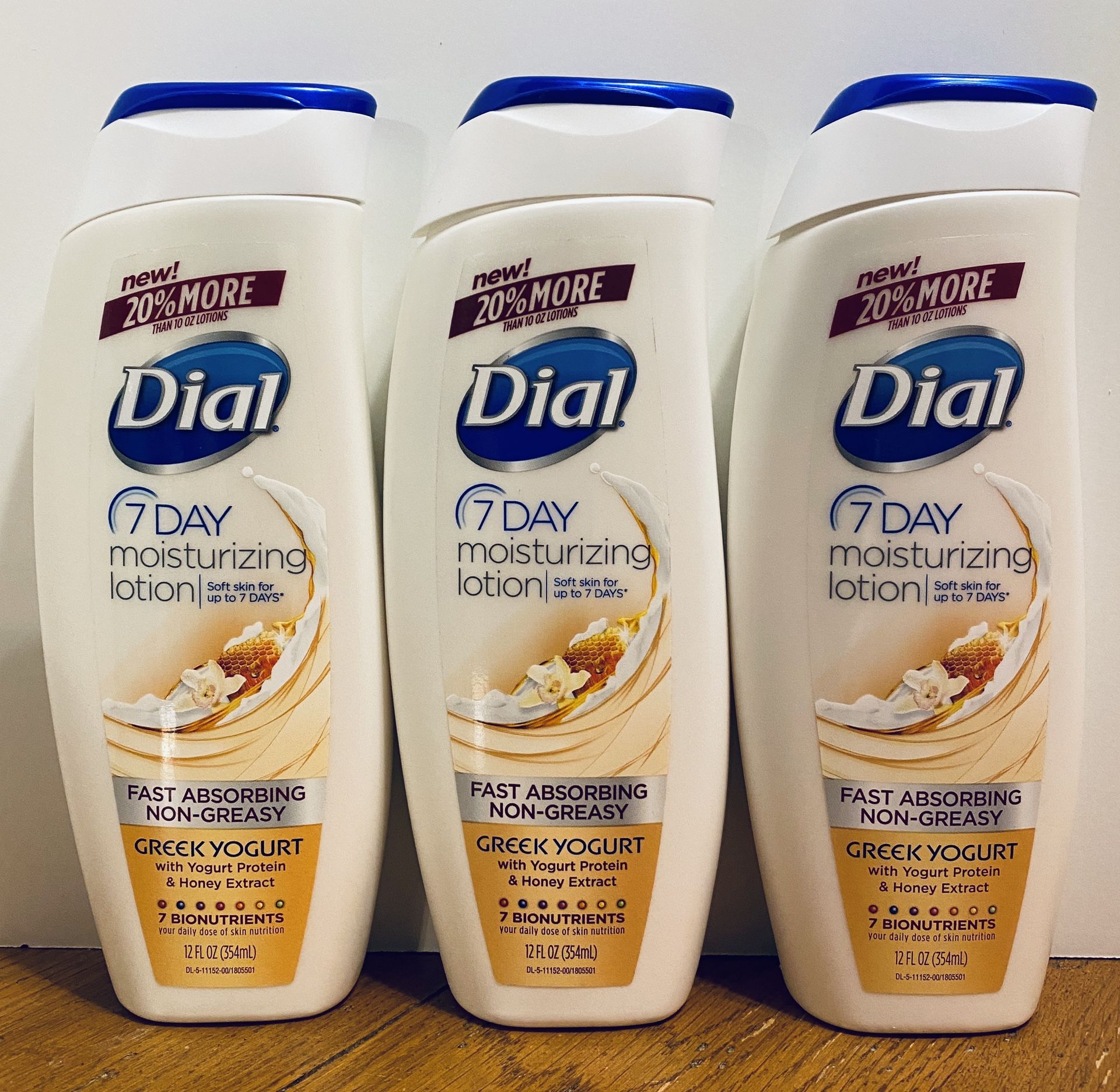 Dial 7-Day Moisturizing Lotion (Set of 3)