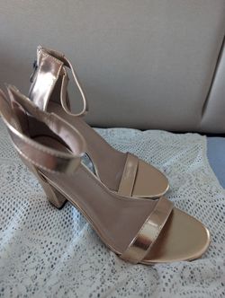 Metallic Copper High Heels
