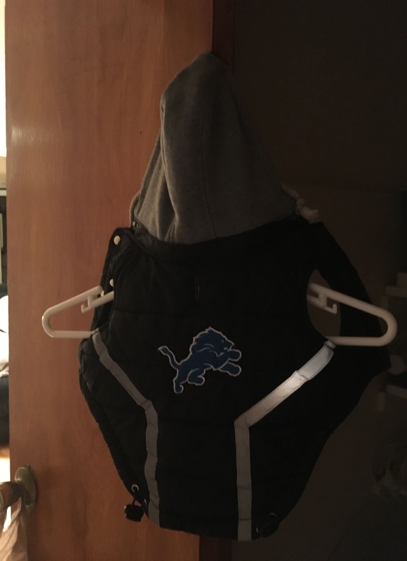 Detroit Lions medium warm coat for a 🐕 dog