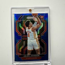 2021-22 Panini Prizm - RARE SSP Jalen Johnson #305 Blue Hyper Prizm (RC)