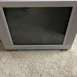 Vintage Sony Trinitron 24” CRT TV Tested Grey Used 