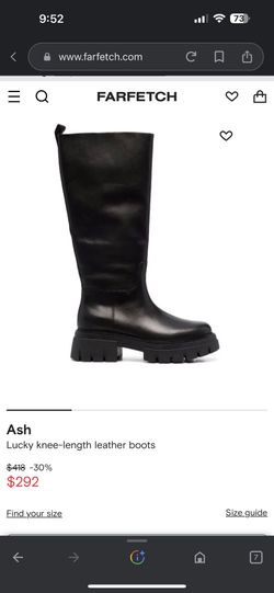 Ash Lucky Knee High Leather Boots