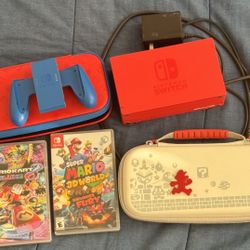 Nintendo Switch With Games & Remote 