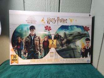 Harry Potter Wizarding World Prime 3D Image Twin Pack 2 Puzzles 500 Pieces Each
