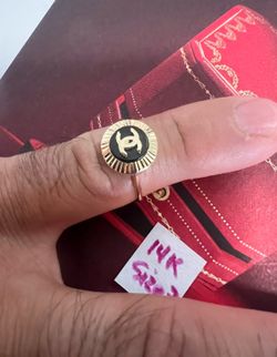 14K Solid Gold Ring For Wedding Size 7