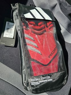 ADIDAS PREDATOR GL PRO HYBRID LUCID RED/BLACK MENS SIZE 10 Goalie Gloves JH3814 Retail $140