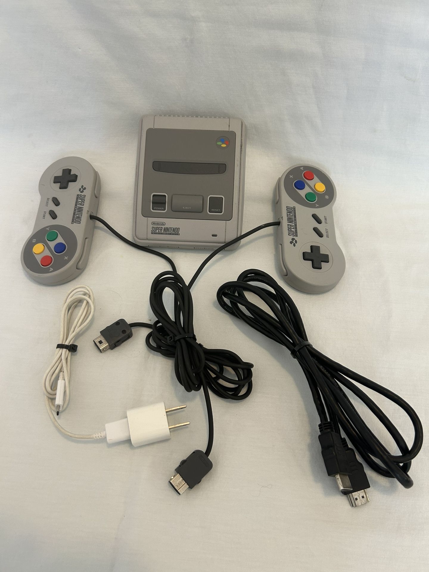 Super Nintendo Classic Mini Snes W.Controllers Leads TESTED 