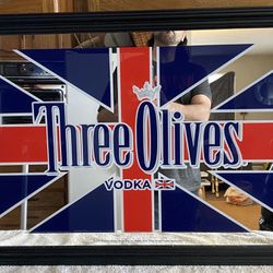 Three Olives Vodka Bar Mirror 