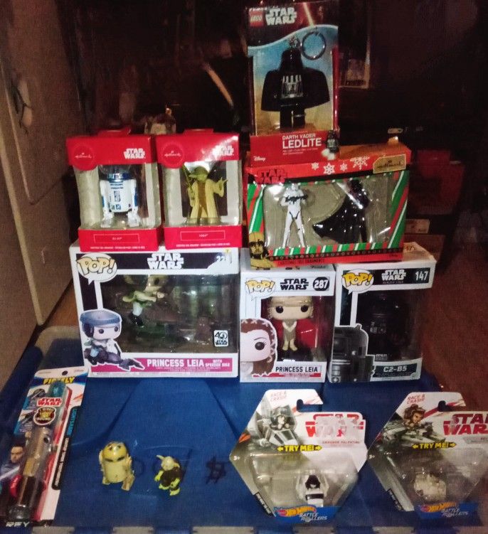 Star Wars Yoda+Darth Vader+R2-D2+Trooper+C2-B5+Rey+Emperor Palpatine+Princess Leia