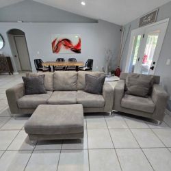 Ashley Modern Sofa and Love seat w/ ottoman