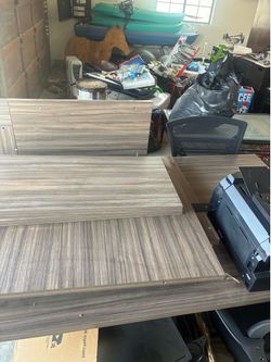 Full office double workspace set
