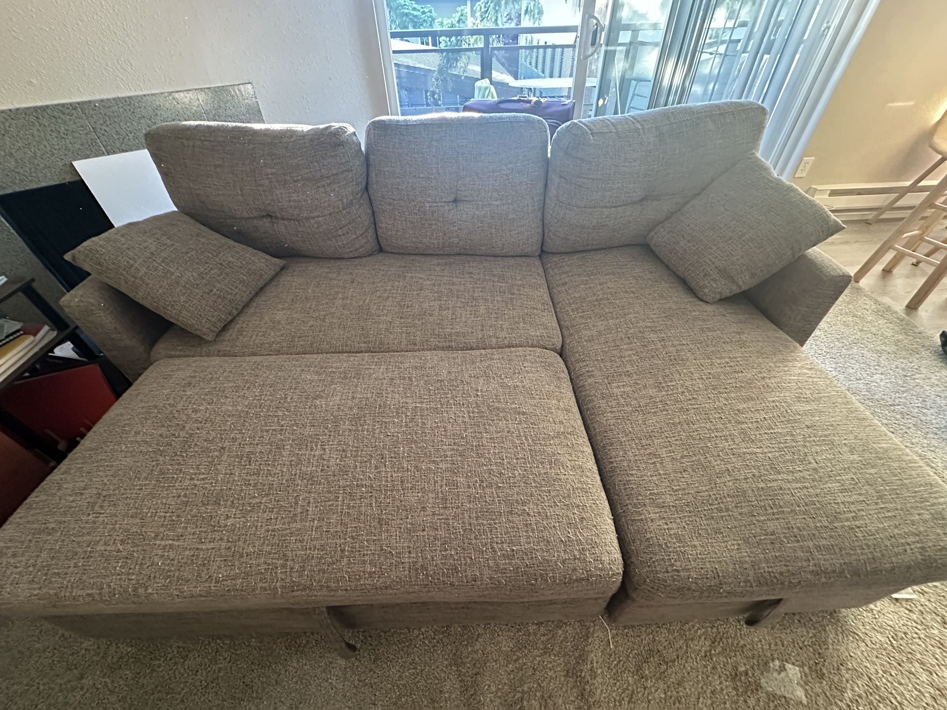 Grey Sectional Sofa bed